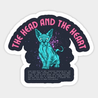 the head and the heart Sticker